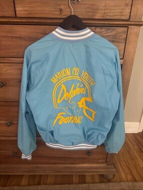 Vintage track jacket S Marion Co. Youth Dolphins Football